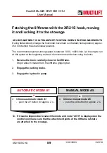 Preview for 89 page of MULTILIFT XR S User And Maintenance Manual