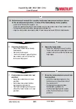 Preview for 91 page of MULTILIFT XR S User And Maintenance Manual