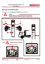 Preview for 104 page of MULTILIFT XR S User And Maintenance Manual