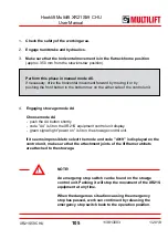 Preview for 105 page of MULTILIFT XR S User And Maintenance Manual