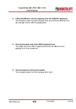 Preview for 109 page of MULTILIFT XR S User And Maintenance Manual