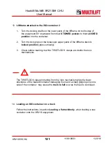 Preview for 121 page of MULTILIFT XR S User And Maintenance Manual
