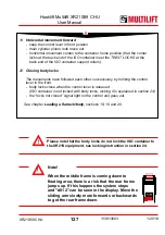 Preview for 127 page of MULTILIFT XR S User And Maintenance Manual