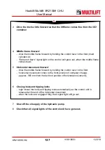 Preview for 137 page of MULTILIFT XR S User And Maintenance Manual
