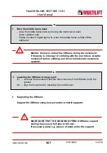 Preview for 147 page of MULTILIFT XR S User And Maintenance Manual