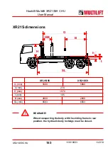 Preview for 153 page of MULTILIFT XR S User And Maintenance Manual