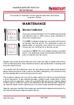 Preview for 164 page of MULTILIFT XR S User And Maintenance Manual