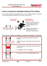 Preview for 182 page of MULTILIFT XR S User And Maintenance Manual