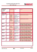 Preview for 202 page of MULTILIFT XR S User And Maintenance Manual