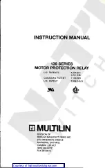 Preview for 2 page of Multilin 139 series Instruction Manual