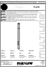 Preview for 1 page of MULTILINE Kubik Series Mounting Instructions