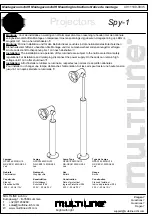 Предварительный просмотр 1 страницы MULTILINE Spy-1 Mounting Instructions