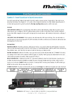 Preview for 8 page of Multilink 010-505-10 Installation And Operation Manual