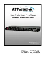 Предварительный просмотр 1 страницы Multilink 018-041-10 Installation And Operation Manual