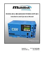 Multilink EB1s Installation And Operation Manual preview