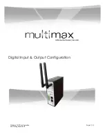 Предварительный просмотр 1 страницы MultiMax MA-2040 Digital Input & Output Configuration