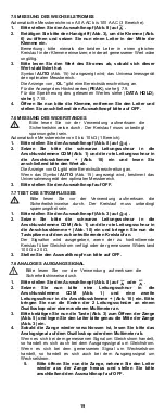 Preview for 19 page of Multimetrix CM 605 User Manual