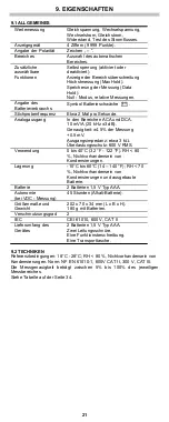 Preview for 21 page of Multimetrix CM 605 User Manual