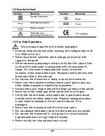 Preview for 21 page of Multimetrix DMM 107 User Manual