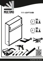 Preview for 1 page of Multimo 111-LOFT BED Assembly Instructions Manual