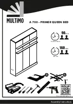 Multimo A 700 PRIMER QUEEN BED Assembly Instructions Manual preview