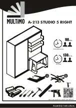 Multimo STUDIO 5 RIGHT A-213 Assembly Instructions Manual preview