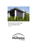 Multiple Awnings Motorized Multi-shade User And Installation Manual preview