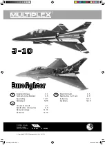 Preview for 1 page of Multiplex 1-01633 Manual