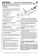 Preview for 2 page of Multiplex 33 2641 Operating Instructions Manual