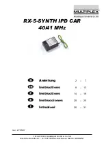 Multiplex 5 5896 Instructions Manual preview