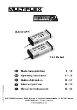 Preview for 1 page of Multiplex 55817 Operating Instructions Manual