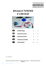 Multiplex Blizzard TUNING 3302643 Instructions Manual preview