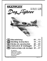 Предварительный просмотр 1 страницы Multiplex Dog Fighter Building Instructions