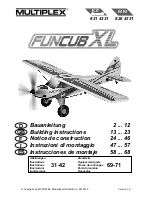 Multiplex FUNCUB XL Building Instructions предпросмотр