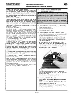 Preview for 10 page of Multiplex HFMG3 M-LINK Operating Instructions Manual