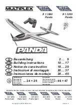 Предварительный просмотр 1 страницы Multiplex Panda 1 3268 Building Instructions