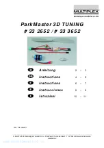 Preview for 1 page of Multiplex ParkMaster 3D 33 2652 Instructions Manual