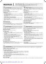 Preview for 2 page of Multiplex ROXXY BL-OUTRUNNER Series Operating Instructions Manual