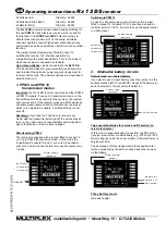 Multiplex Rx 12 DS Operating Instructions preview