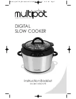 Multipot MSC-570 Instruction Booklet preview