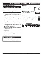 Preview for 10 page of MULTIQUIP AR13D Operation And Parts Manual