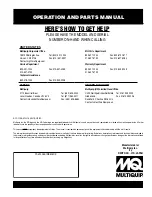 Preview for 172 page of MULTIQUIP DAC7000SS Operation And Parts Manual