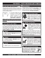 Предварительный просмотр 8 страницы MULTIQUIP DCA-600SSV Operation And Parts Manual