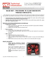 Preview for 1 page of MULTIQUIP DCA ISUZU T4F Technical Information