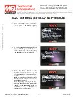 Preview for 3 page of MULTIQUIP DCA ISUZU T4F Technical Information