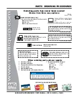 Предварительный просмотр 3 страницы MULTIQUIP DlW330X2 Parts Manual