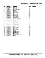 Предварительный просмотр 7 страницы MULTIQUIP DlW330X2 Parts Manual