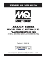 Preview for 1 page of MULTIQUIP EM120 Operation And Parts Manual