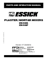 Preview for 1 page of MULTIQUIP Essick EM-900P Parts And Operation Manual