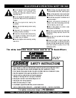 Preview for 6 page of MULTIQUIP Essick EM-900P Parts And Operation Manual